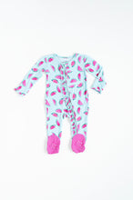 Load image into Gallery viewer, Watermelon Footed Onesie