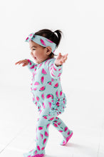 Load image into Gallery viewer, Watermelon Footed Onesie