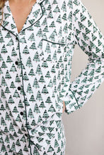 Load image into Gallery viewer, Women&#39;s Evergreen Button Down Pajama Set
