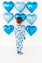 Load image into Gallery viewer, Blue Affirmation Heart Jogger Set
