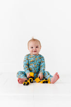 Load image into Gallery viewer, Construction Convertible Footed Onesie

