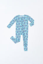 Load image into Gallery viewer, Fireworks Convertible Foot Onesie