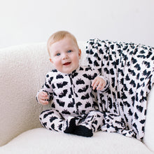 Load image into Gallery viewer, Bats Footed Onesie