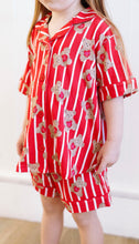 Load image into Gallery viewer, Affirmation Bear Girls Button Down Short Set