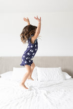 Load image into Gallery viewer, Navy Star Ruffle Short Set