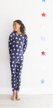 Load image into Gallery viewer, Navy Star Two-Piece Long Set