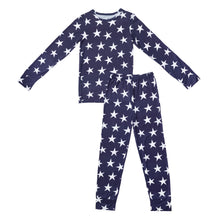Load image into Gallery viewer, Navy Star Two-Piece Long Set