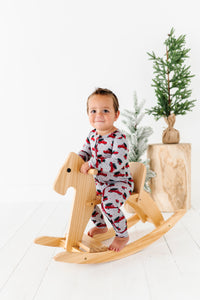 Christmas Trucks Convertible Onesie