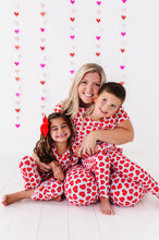 Load image into Gallery viewer, Red Affirmation Heart Women&#39;s Flare Pajama Set
