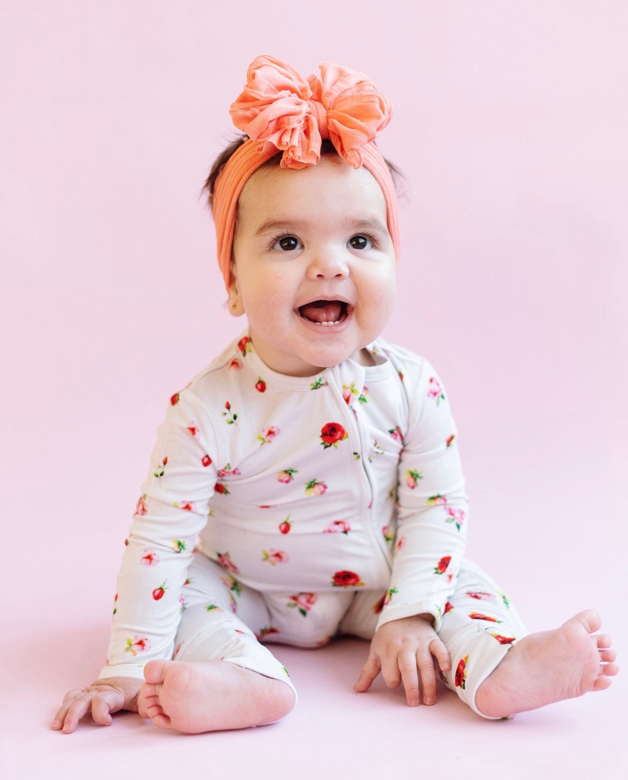 Roses Zipper Onesie