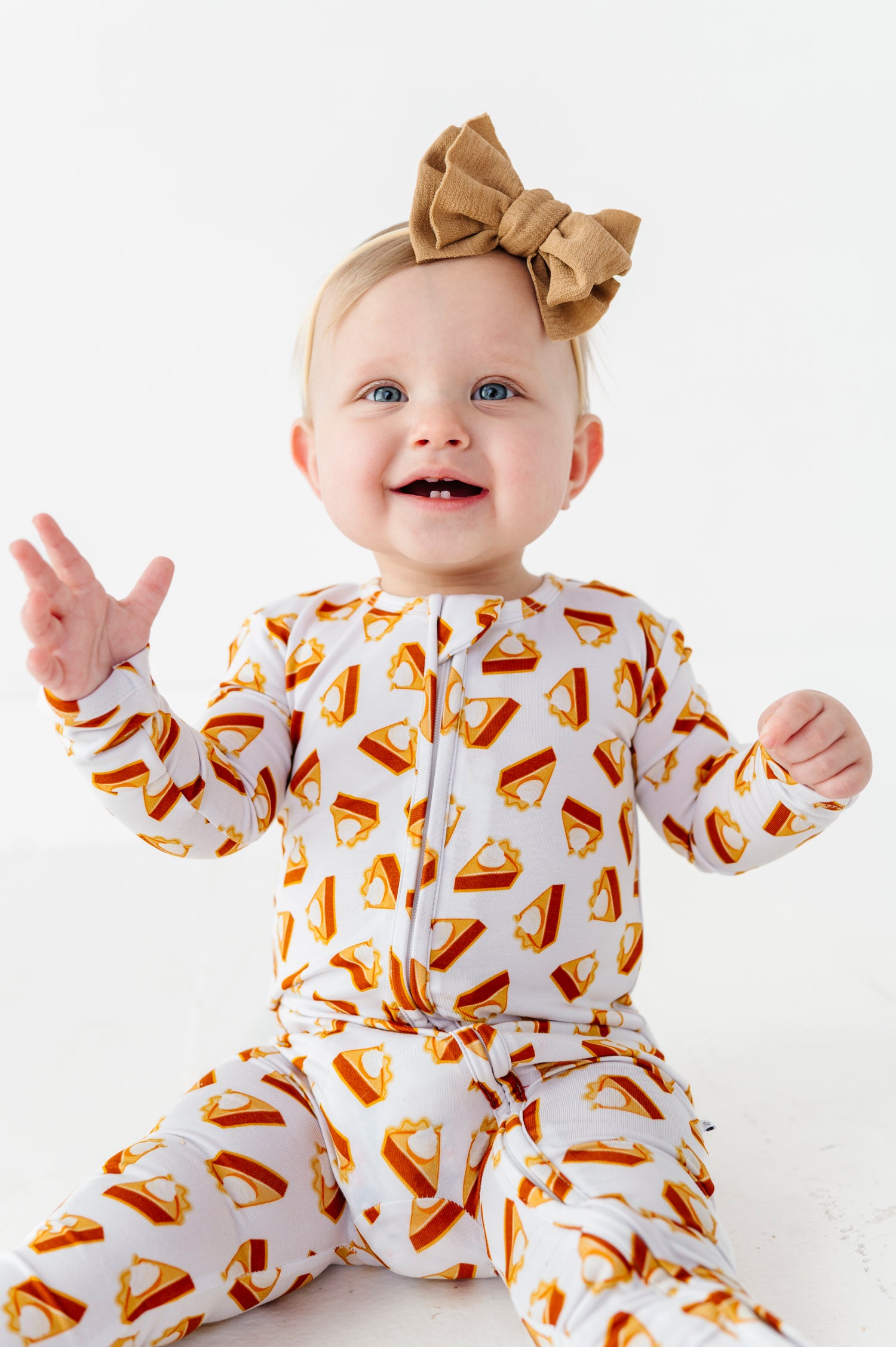 Pumpkin Pie Zipper Onesie