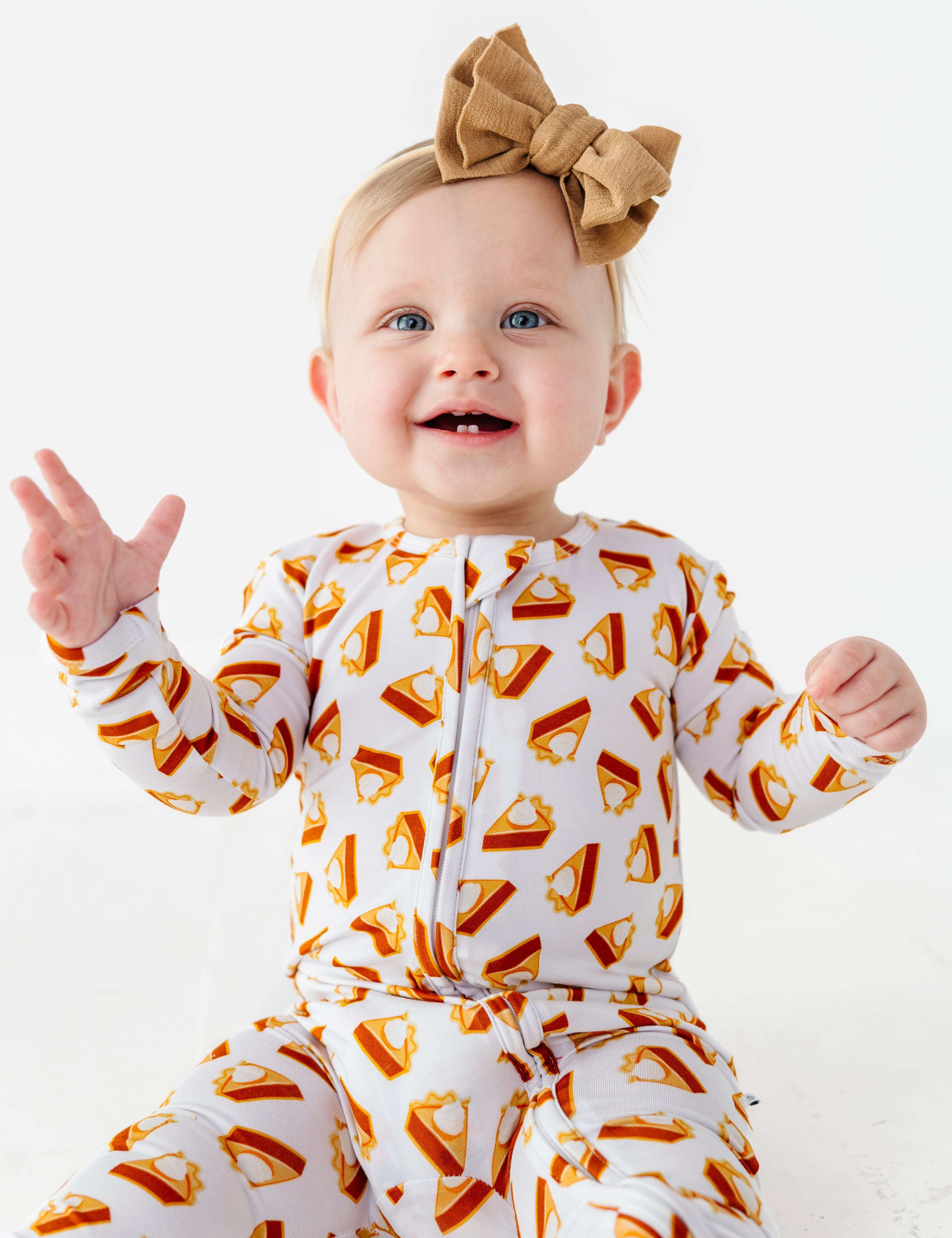 Pumpkin Pie Zipper Onesie