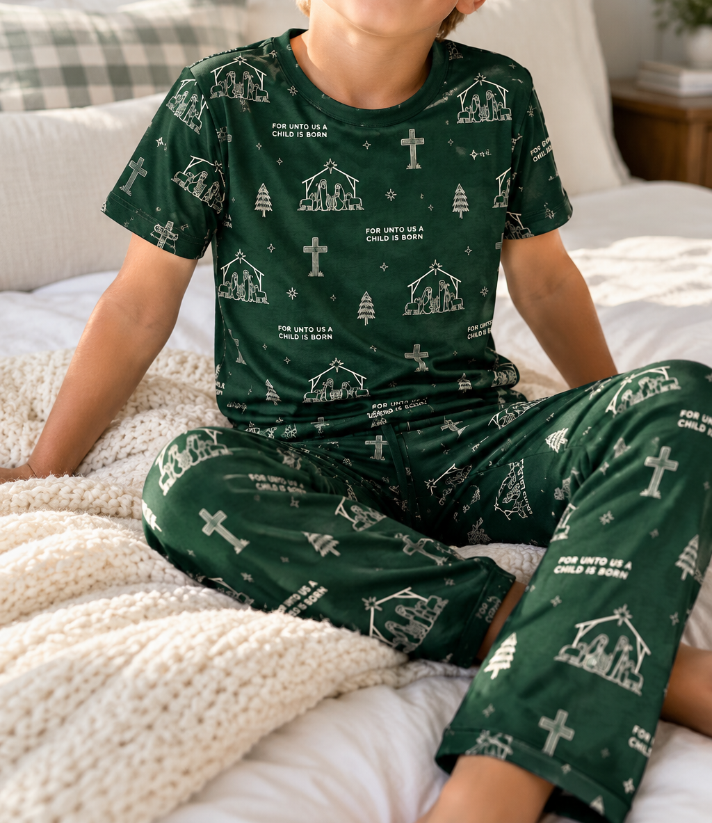 LPC X Sydney Rae Bass Green Nativity Kid's Lounge Set