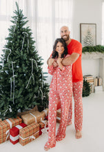 Load image into Gallery viewer, Santa and Cookie Women&#39;s Button Down Set
