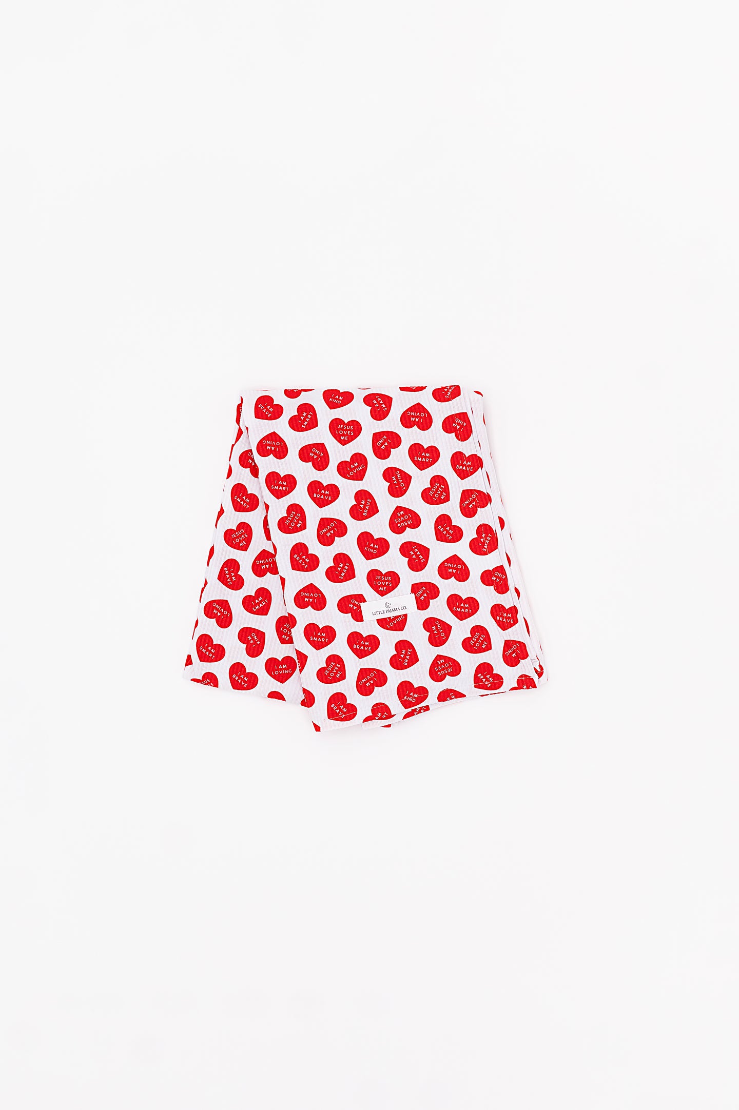 Red Affirmation Heart Swaddle