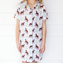 Load image into Gallery viewer, Horse Button down Gown

