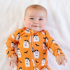 Cool Ghost Ribbed Convertible Onesie