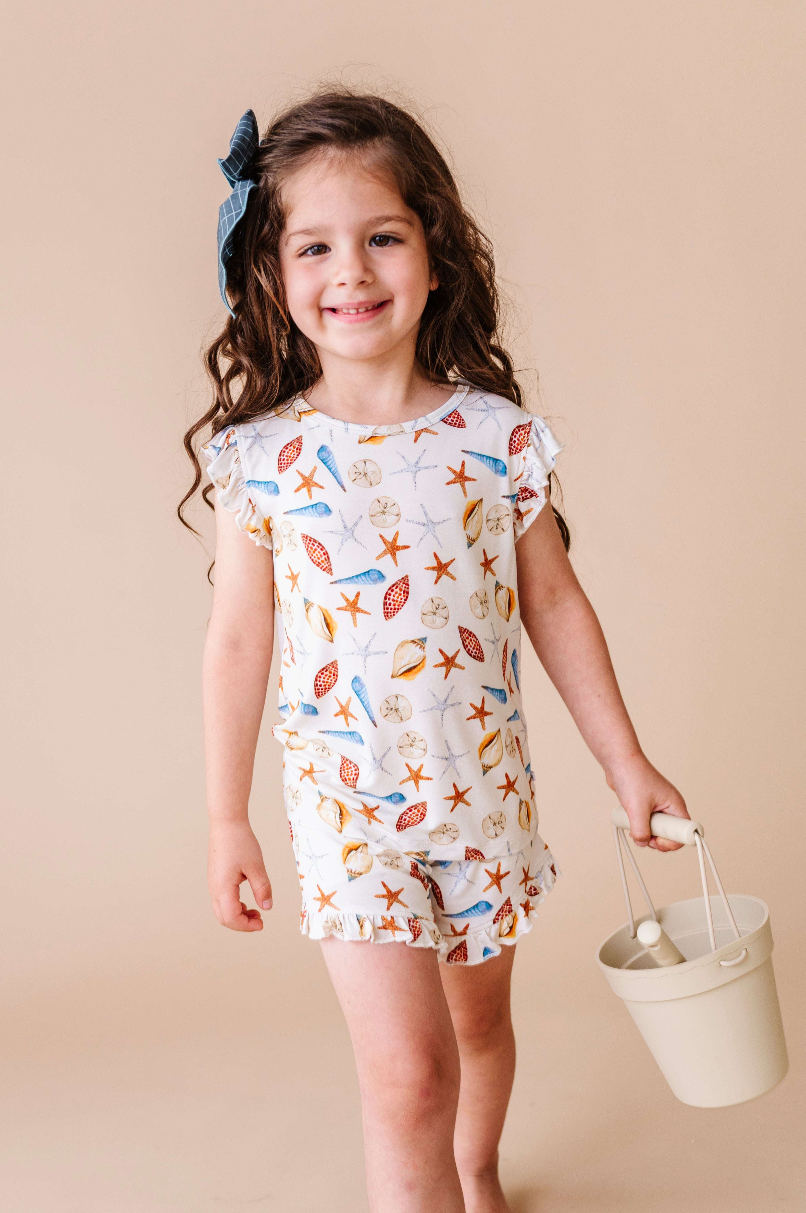 Sea Shells Ruffle Short Set