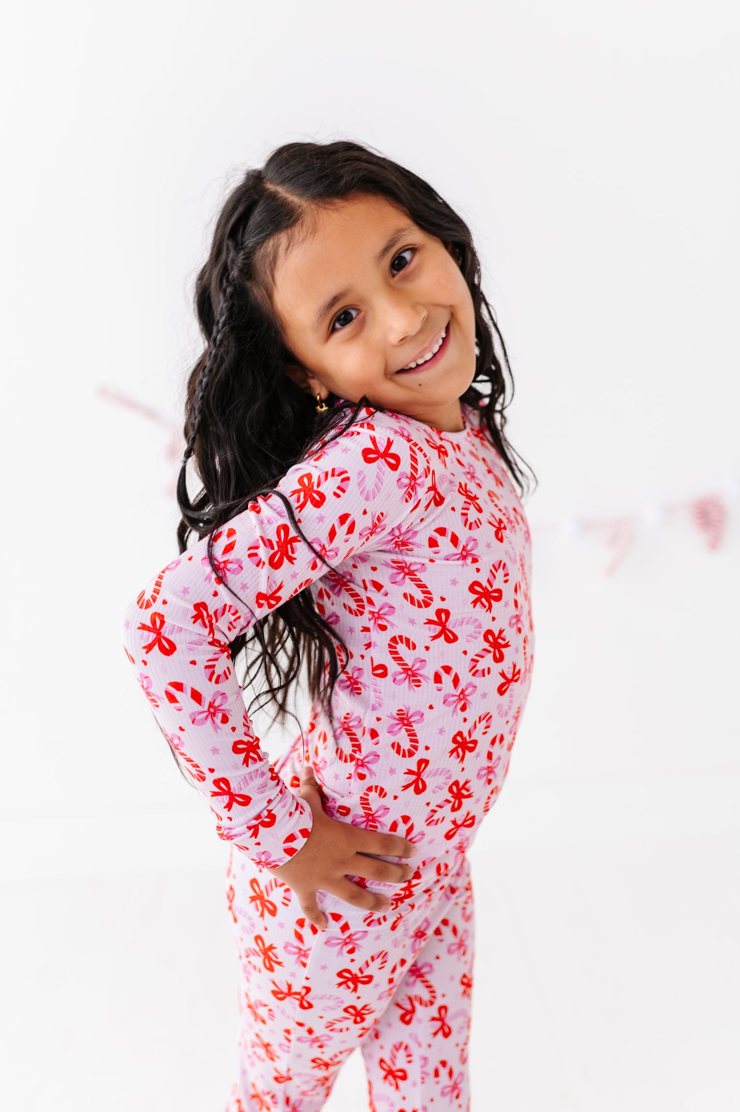 Candy Cane Two Piece Pajama Set