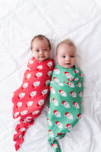 Load image into Gallery viewer, Green Santa Swaddle
