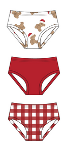 Santa Bear Girls Brief Set