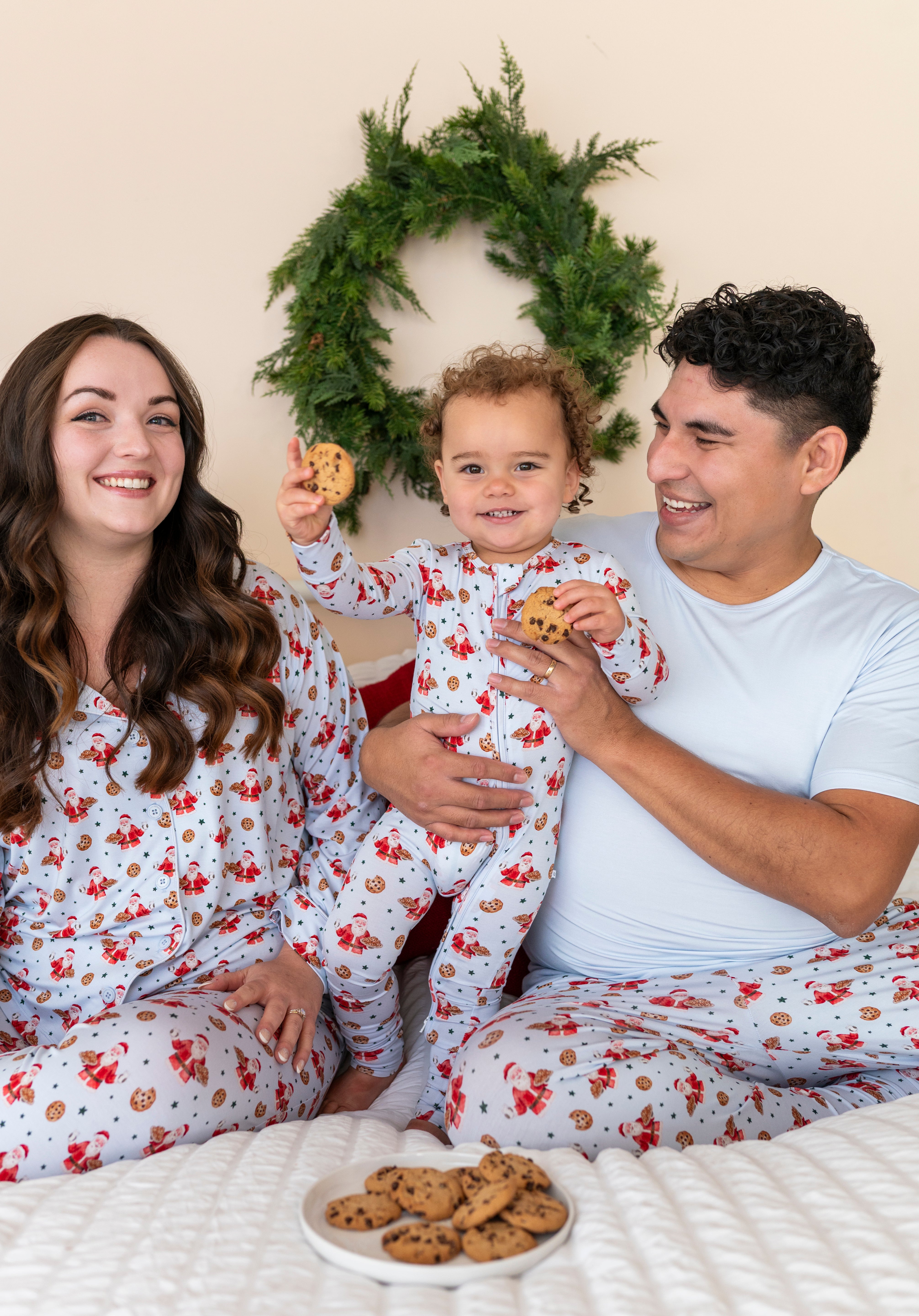 LPC X Sydney Rae Bass Santa's Cookies Zipper Onesie