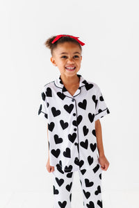 Black Heart Girls Flare Set