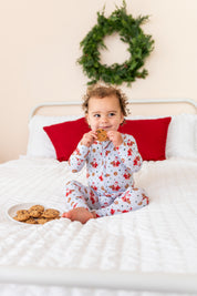 LPC X Sydney Rae Bass Santa's Cookies Zipper Onesie