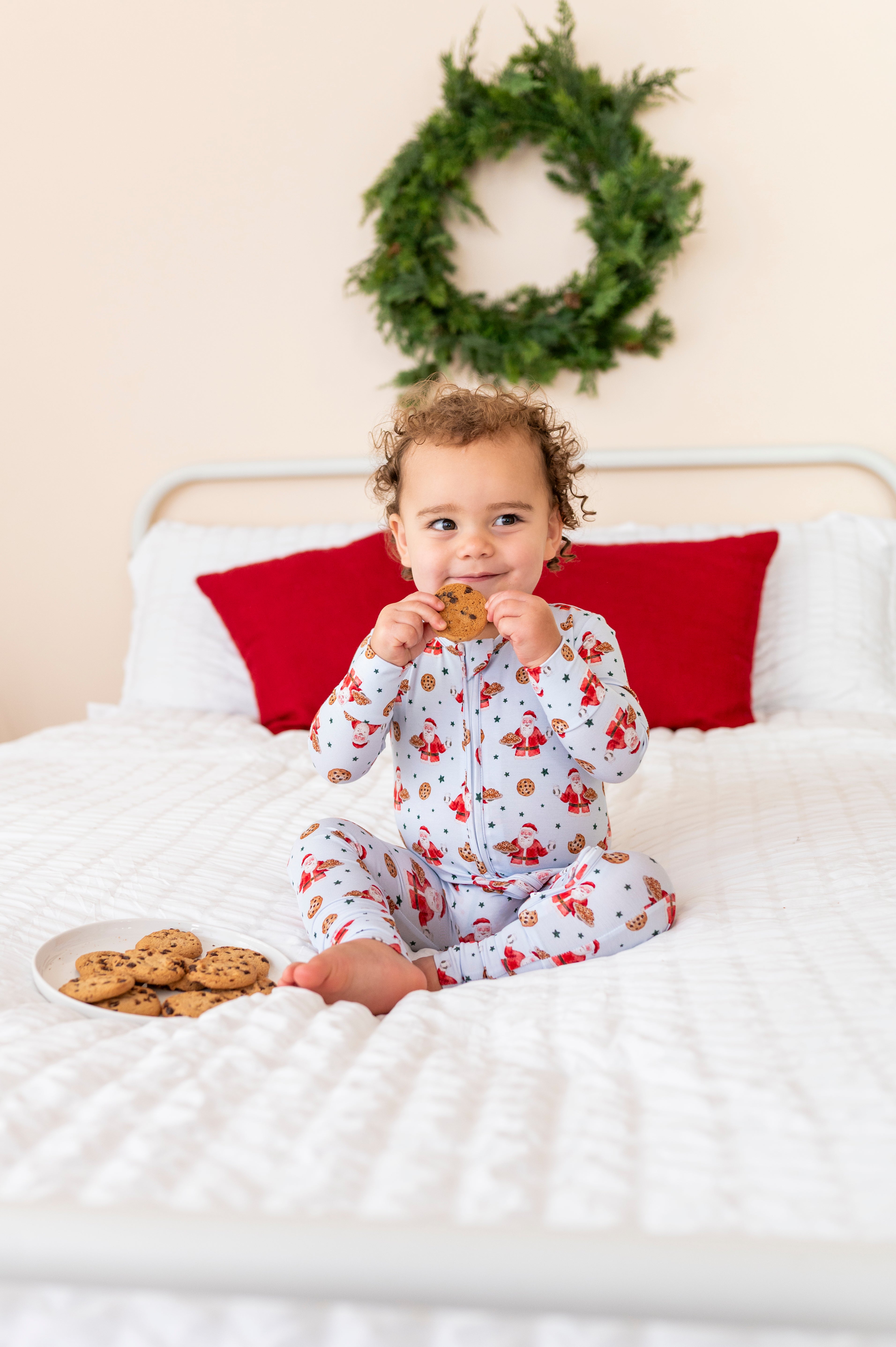 LPC X Sydney Rae Bass Santa's Cookies Zipper Onesie