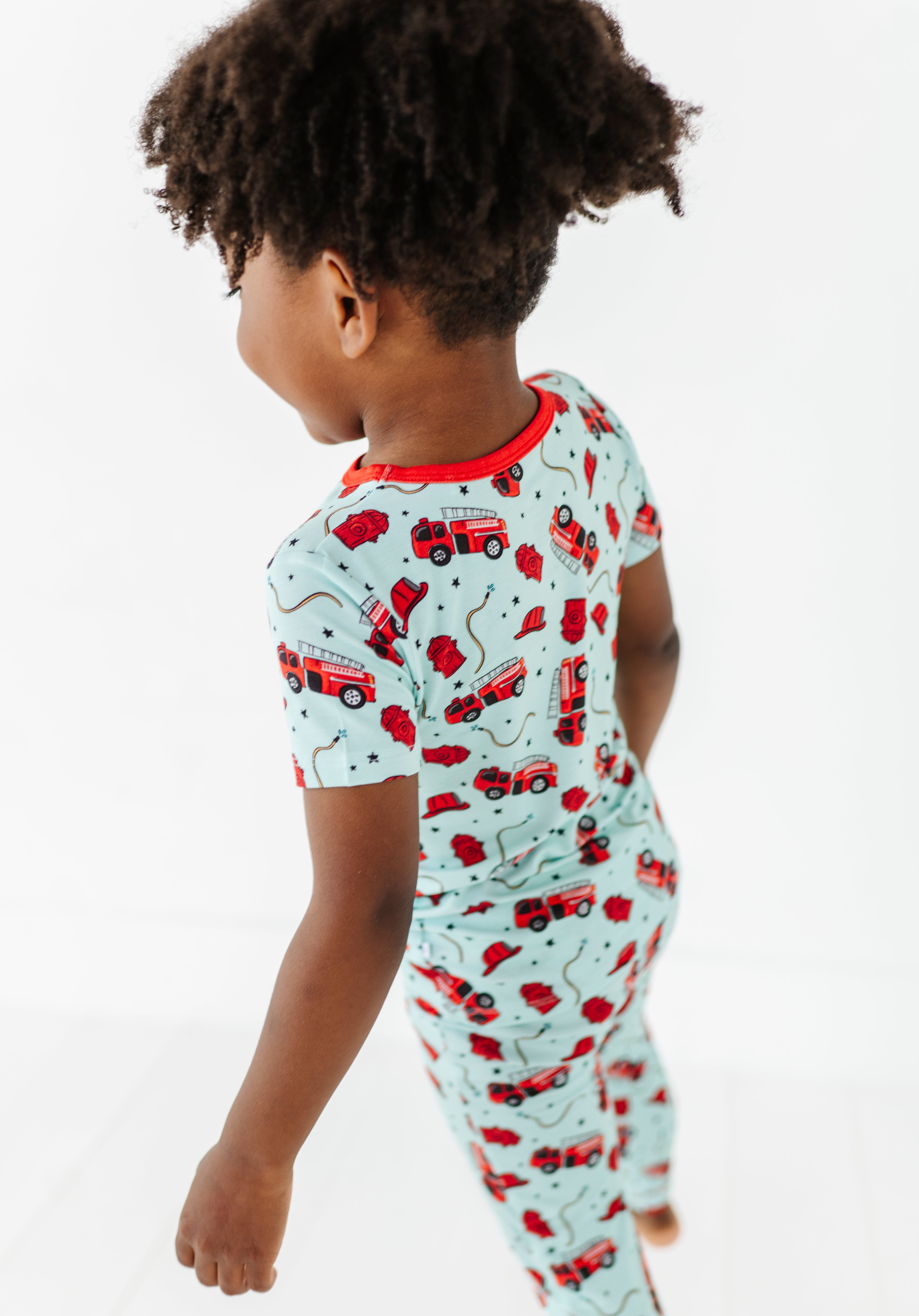 Fire Truck Two Piece Pajama Set