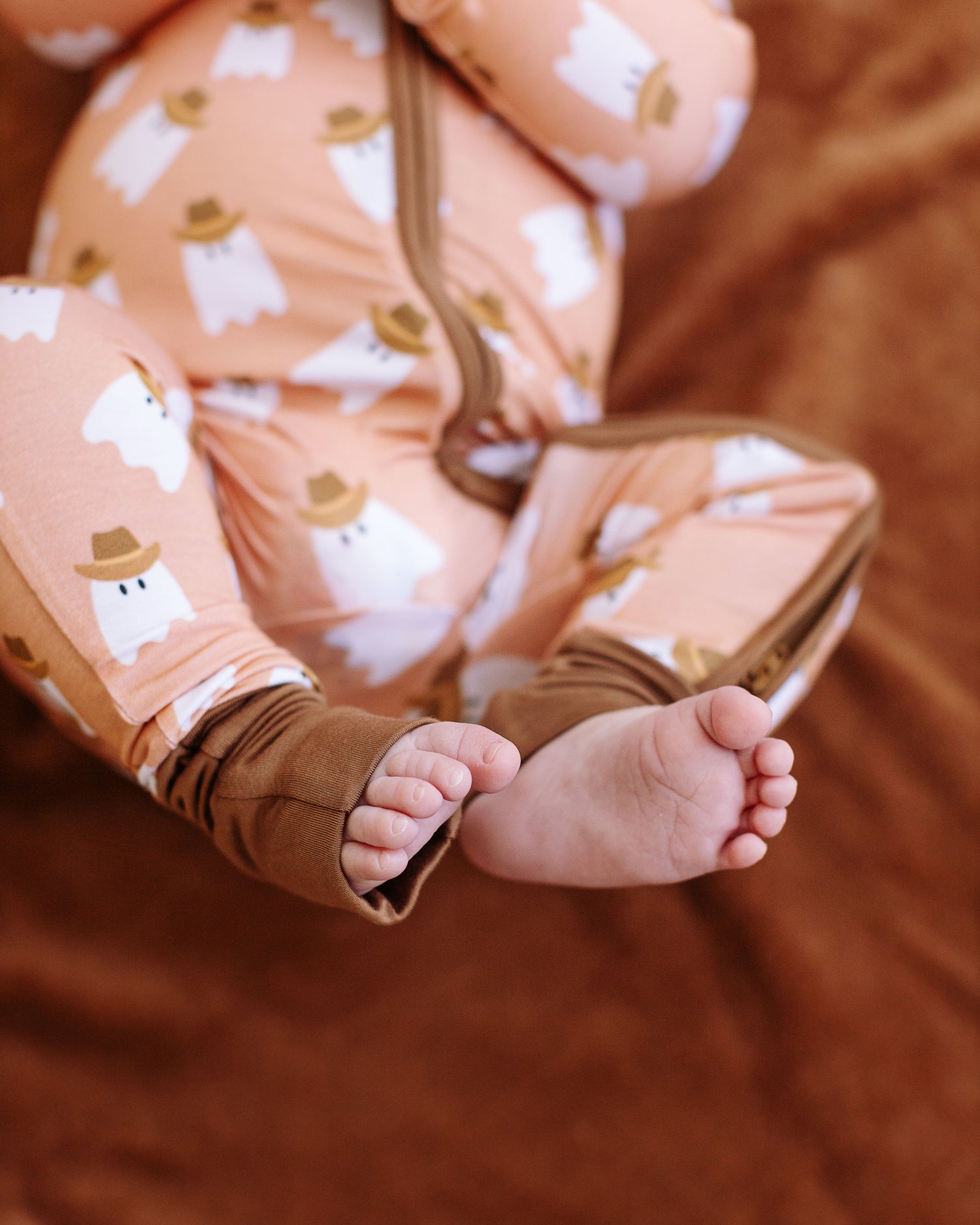 Cowboy Ghosts Zipper Onesie