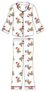 Santa Bear Girls Flare Set