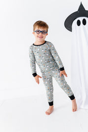 Happy Spooky Green Two Piece Pajama Set