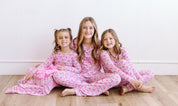 Pumpkin Bows Two Piece Pajama Set