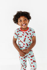 Fire Truck Two Piece Pajama Set