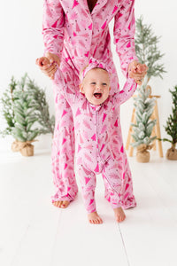 Pink Pine Tree Convertible Onesie