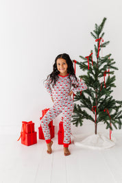 Holiday Wreaths Two Piece Pajama Set