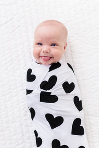 Black Heart Swaddle