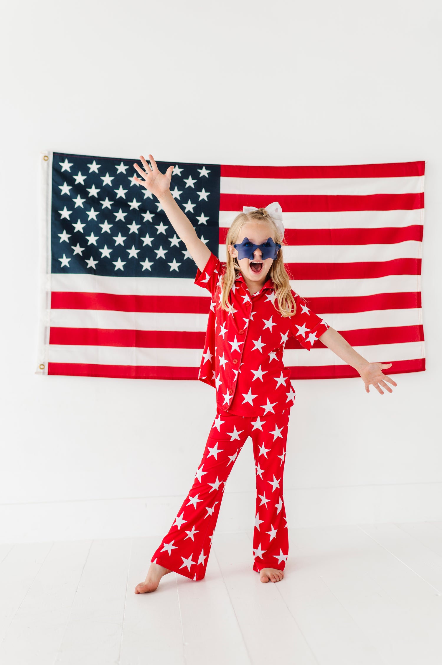 Red Star Girls Flare Lounge Set