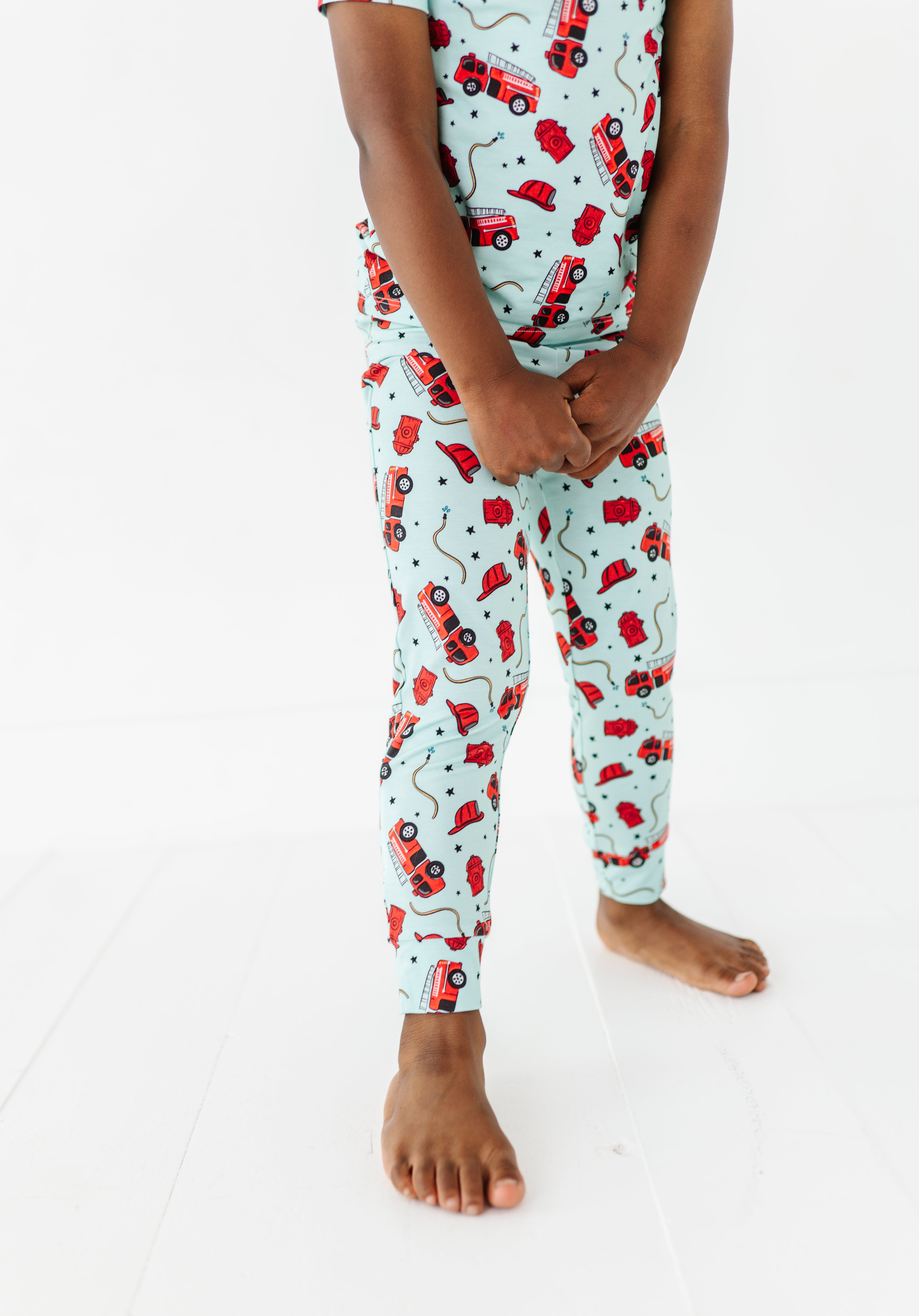 Fire Truck Two Piece Pajama Set