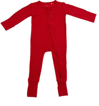 Load image into Gallery viewer, Red Ribbed Convertible Onesie
