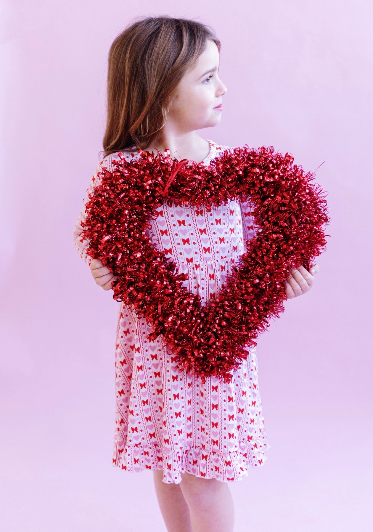 Heart and Bow Ruffle Dress