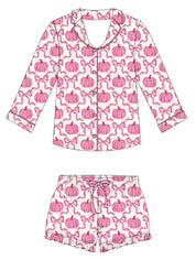 Pumpkin Bows Women's Short Set