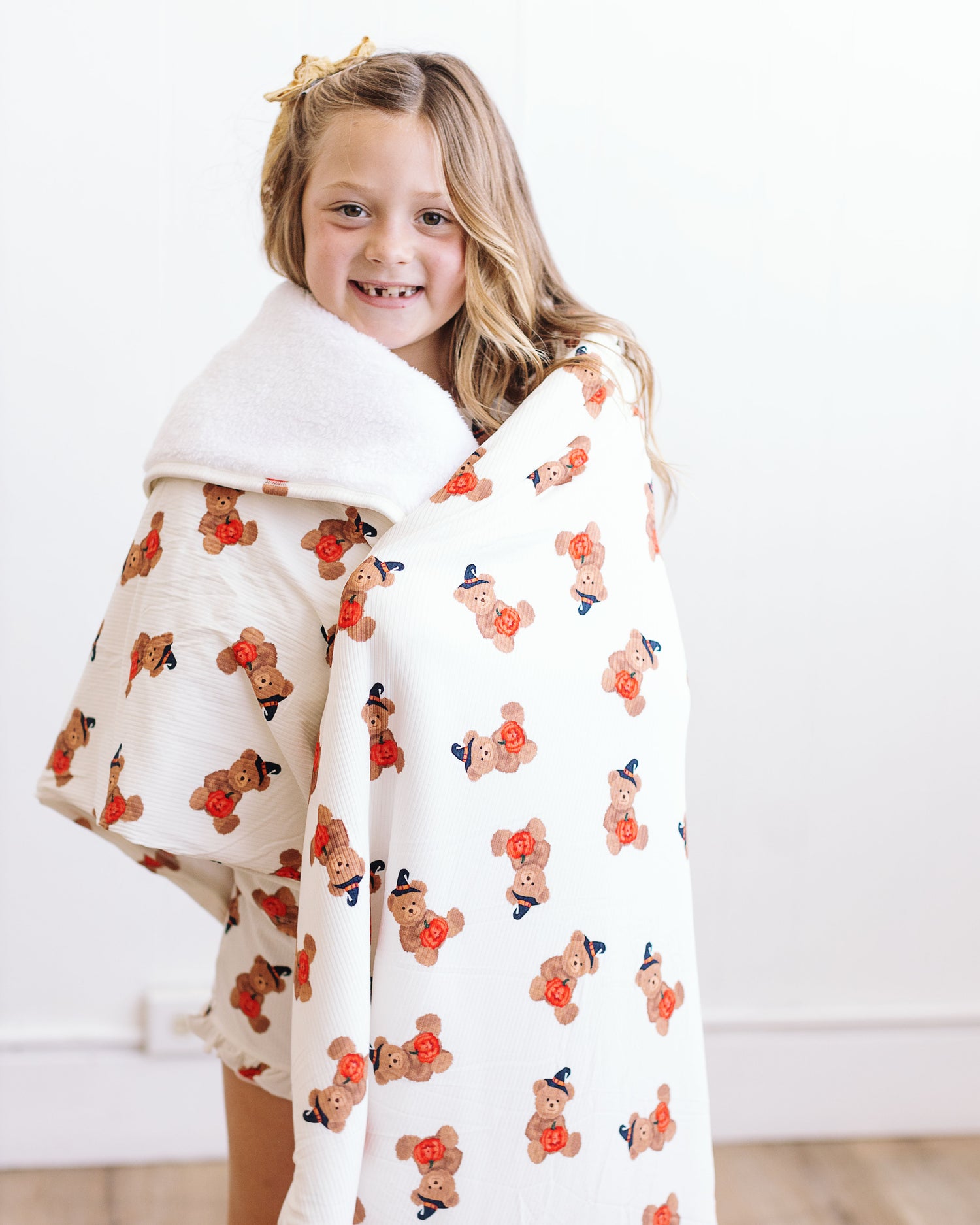 Halloween Bear Plush Blanket
