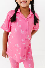 Load image into Gallery viewer, Pink Palm Girls Flare Set
