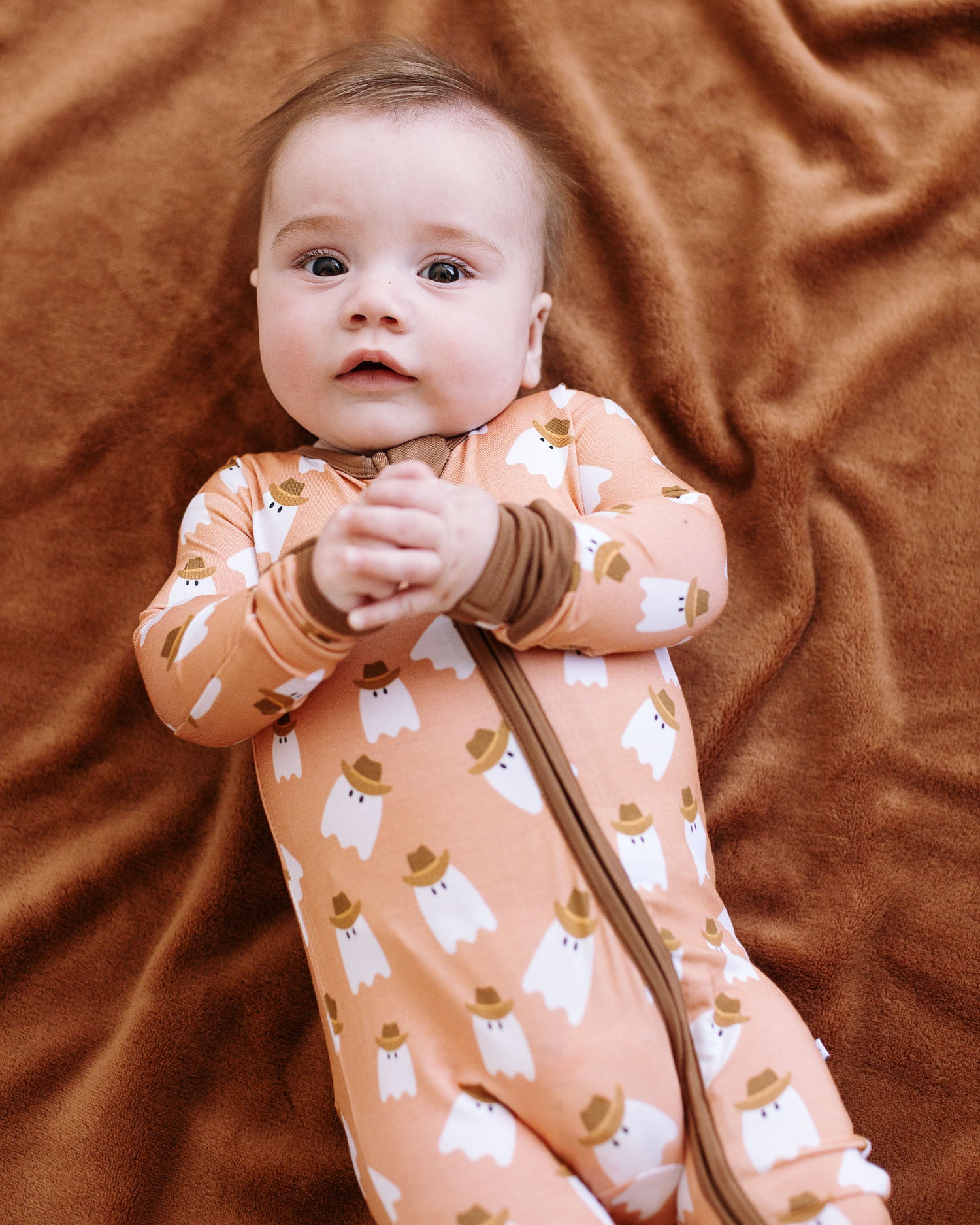 Cowboy Ghosts Zipper Onesie