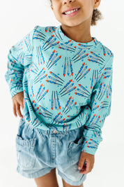 Fireworks Terry Pullover Sweatshirt