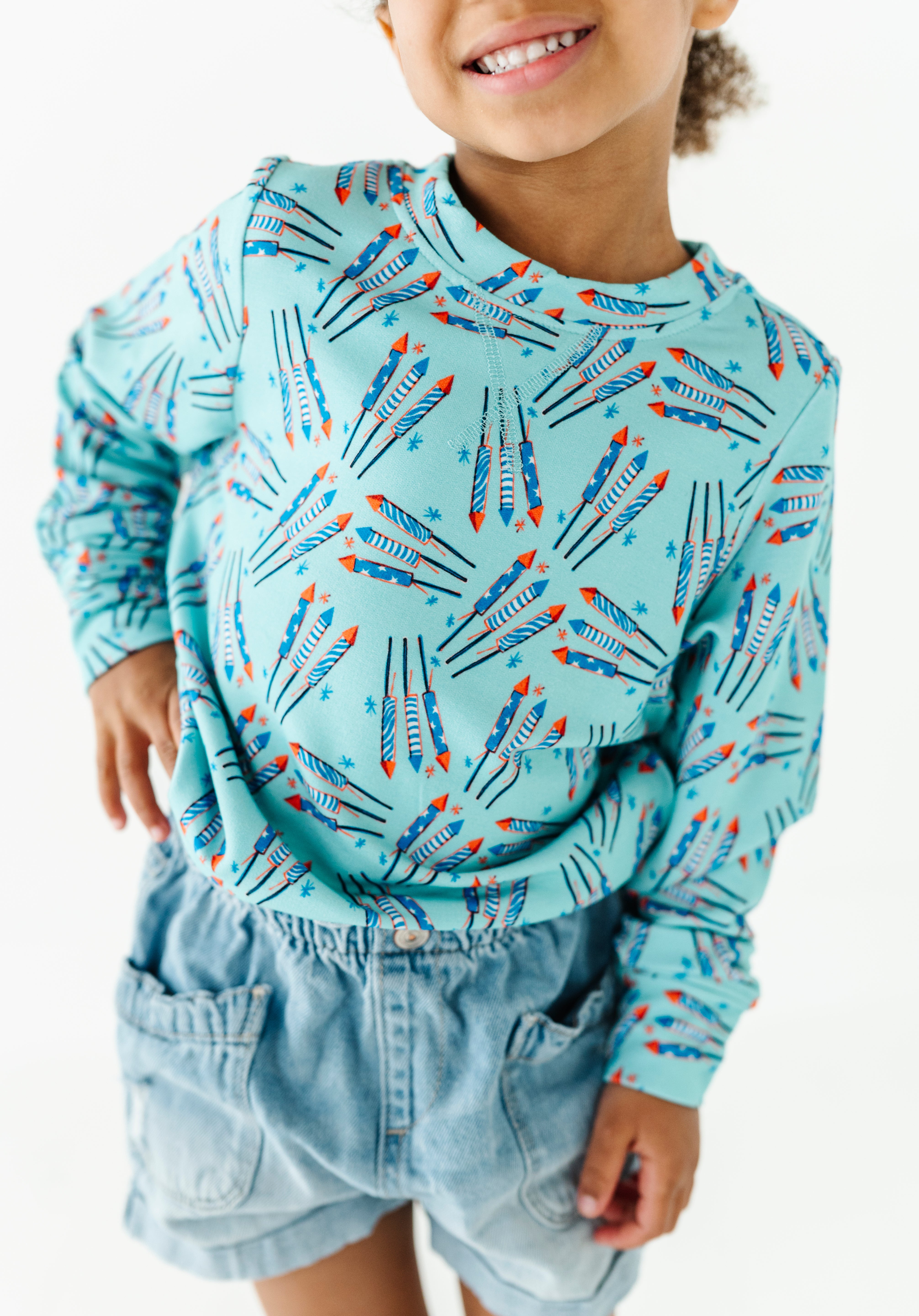 Fireworks Terry Pullover Sweatshirt