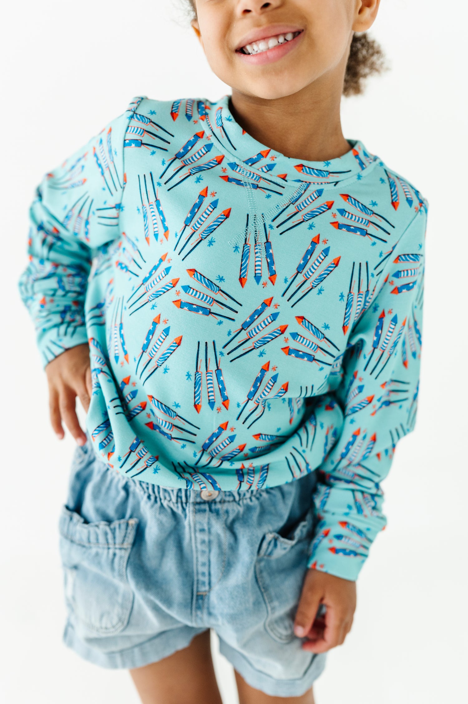 Fireworks Terry Pullover Sweatshirt
