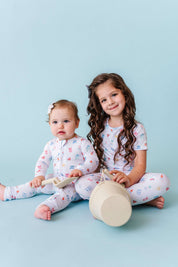 Beach Scene Two Piece Pajama Set